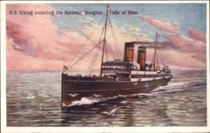 Steamship SS Viking Douglas Isle of Man c1920 Postcard