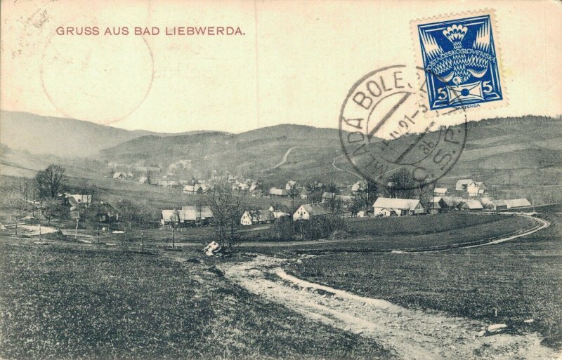 Czech Republic Lázně Libverda Liberec Vintage Postcard 05.22 | Europe -  Czech Republic, Postcard / HipPostcard
