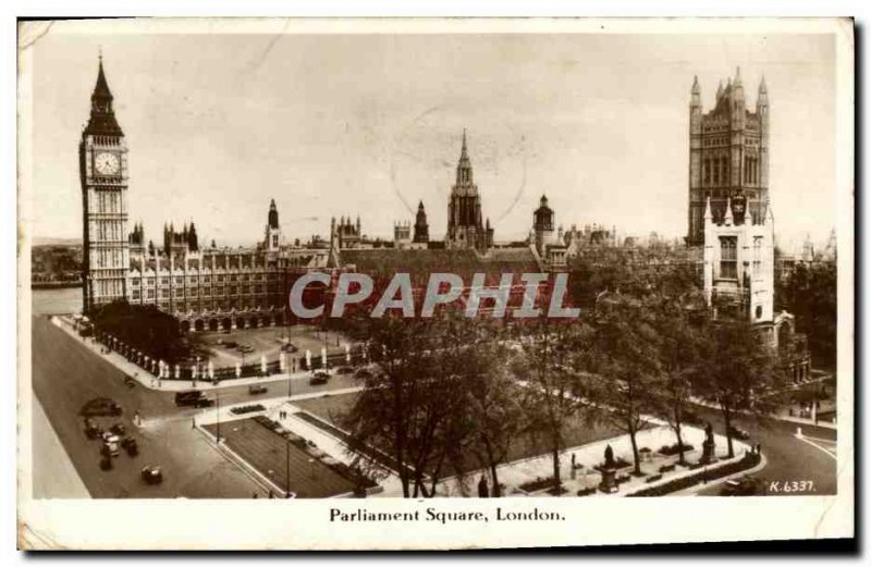 Old Postcard London Parliament Square London