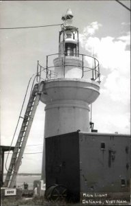 Da Nang Vietnam Main Lighthouse Real Photo Postcard