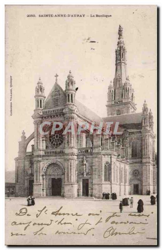 Sainte Anne d & # 39Auray Old Postcard Basilica