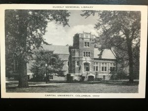 Vintage Postcard 1915-1930 Rudolf Library Capital University Columbus Ohio (OH)