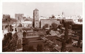 postcard rppc Morocco - Rabat - Oudaias Gardens