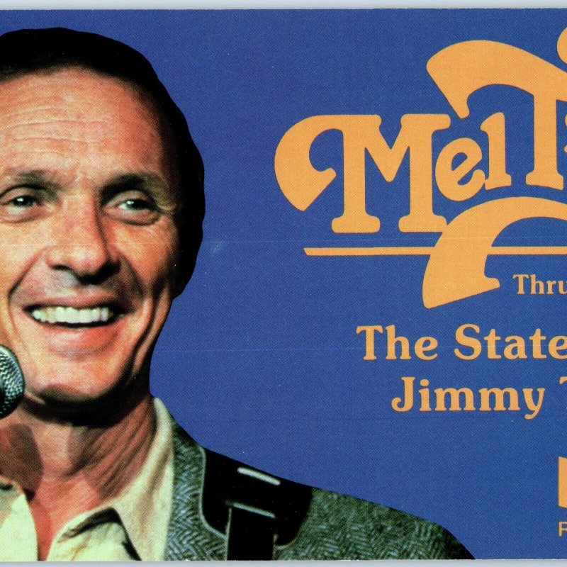 8 Oversized 1980s Reno NV Harrah's Mel Tillis Statesiders Postcard J. Travis 1T