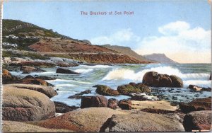 South Africa The Breakers at Sea Point Cape Town Vintage Postcard 09.09