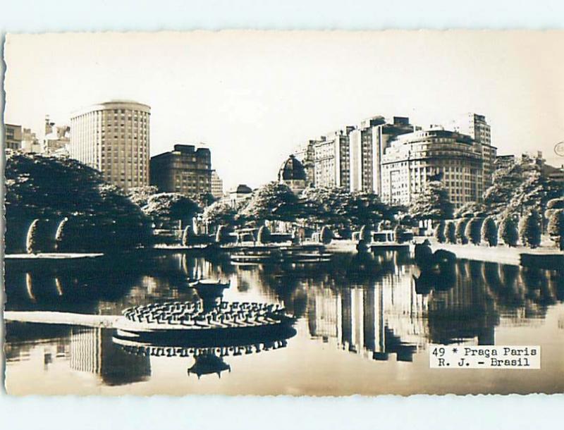 old rppc BUILDINGS ALONG SHORELINE Rio De Janeiro Brazil HM1819