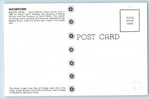 Watertown South Dakota SD Postcard Mellette House Historic Shrine Exterior c1960