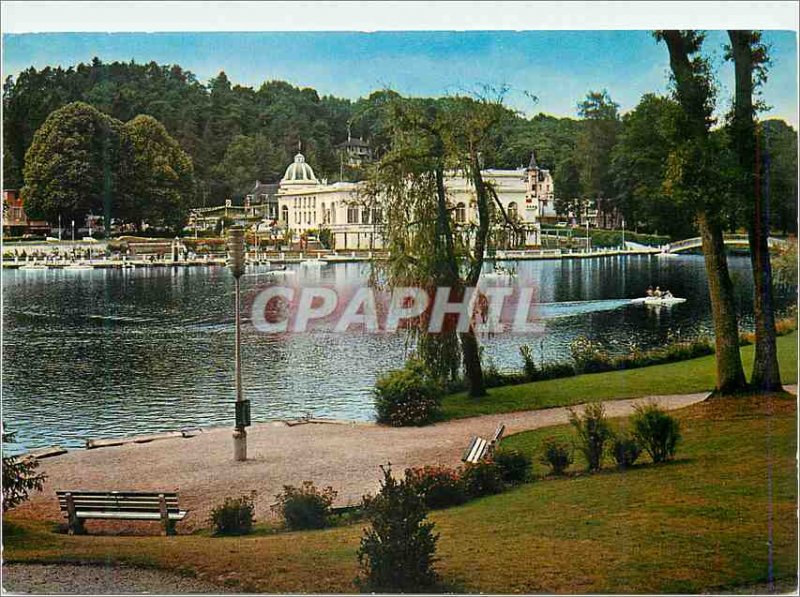 Postcard Modern Spa of Bagnoles of the Orne Lake Casino