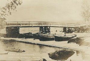 CF-104 ME, Rangeley, View at York Camps Loon Lake, Real Photo Postcard RPPC Cox