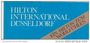 GERMANY DUESSELDORF HOTEL INTERNATIONAL VINTAGE LUGGAGE LABEL