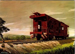 Train Caboose  JOHN BROWN'S LOOKOUT By Artist ROBERT WARREN COOK   4X6 Postcard