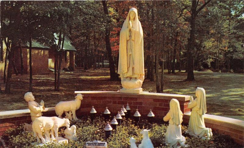Prudenville Michigan~Lady of Fatima Shrine @ Our Lady of the Lake Church~'50s Pc