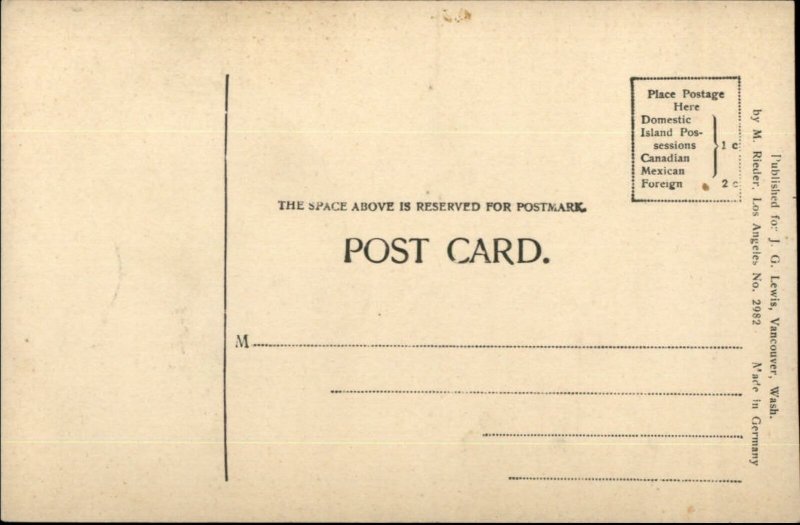 Logging Loggers Lumberjacks Huge Saw Washington c1910 Postcard