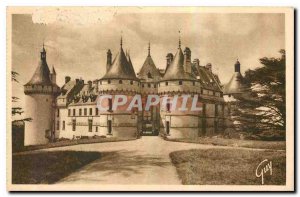 Old Postcard Chaumont sur Loire Loir et Cher Chateau on the Park Facade