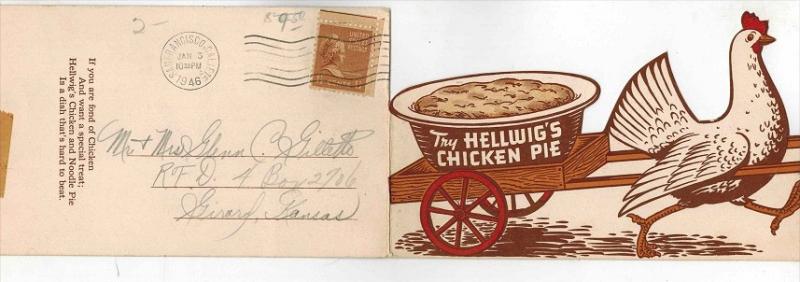 9469  CA San Francisco  Hellwig's Holland House Chicken Pie Fold-out