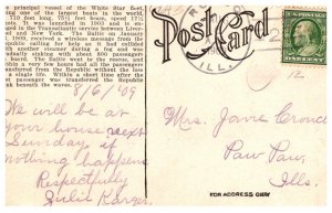 Steamer Baltic , White Star Line