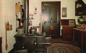 View Kitchen Abraham Lincoln's Home Springfield Illinois ILL Vintage Postcard