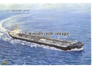 cd0312 - Oil Tanker - Universe Japan , built 1969 - postcard