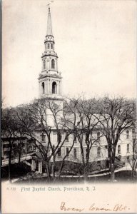 Postcard RI Providence - First Baptist Church - Rotograph