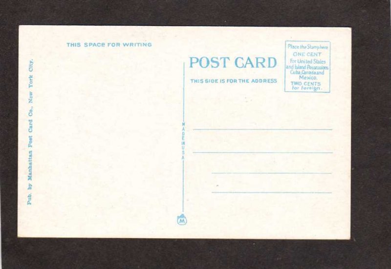 NY New York City Ritz Tower Building Airplane NYC Vintage Postcard