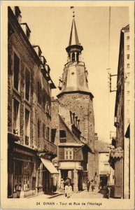 CPA DINAN Tour et Rue de l'Horloge (1147428)
