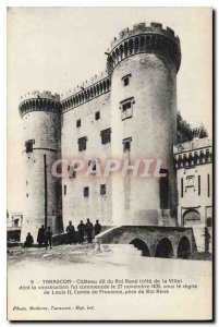 Old Postcard Tarascon Chateau said King Rene Cote City whose construction was...