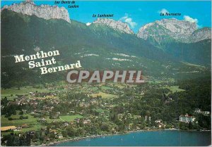 Modern Postcard Menthon Saint Bernard (Haute Savoie) At the edge of Lake Annecy
