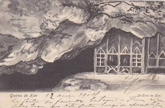 Belgium Grotte de Han Le Trou de Han 1904