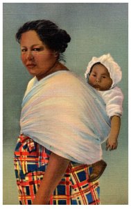 Cherokee Indian mother with Papoose