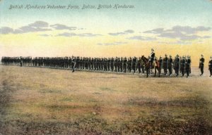 british honduras, BELIZE, Volunteer Force, Military (1910s) Postcard