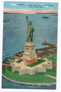 Bedloe's Island Statue of Liberty Manhattan Card Publishing