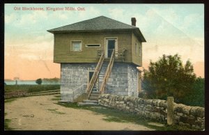 h1771 - KINGSTON MILLS Ontario Postcard 1900s Old Blockhouse by Knox