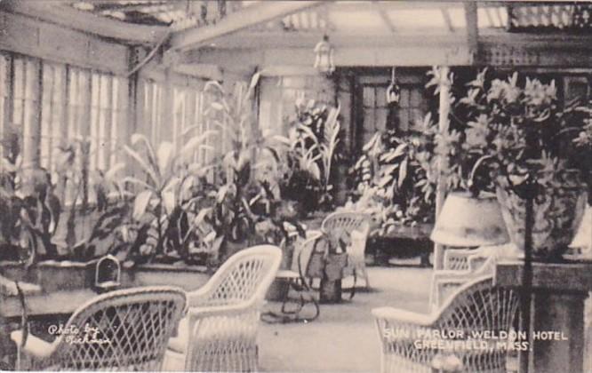 Massachusetts Greenfield Weldon Hotel Sun Parlor