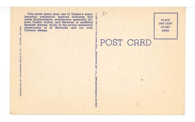 AZ - Tucson. Calle Encanto