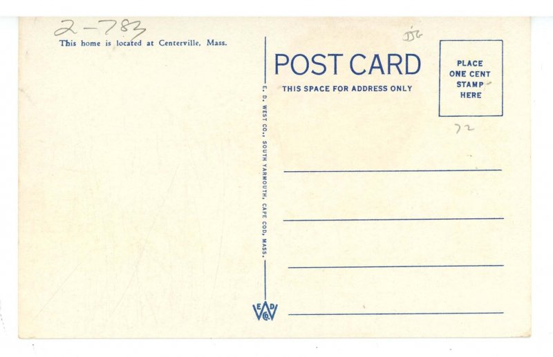 MA - Cape Cod. Typical Cape Cod House