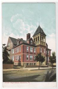 High School Allentown Pennsylvania 1907c postcard
