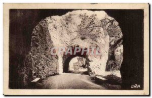 Gorges L & # 39Aude - Defile of Pierre Lys taillee road in the rock - Old Pos...