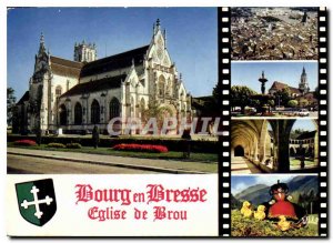 Modern Postcard Bourg en Bresse Brou Church Brou Church beginning XVI S aeria...