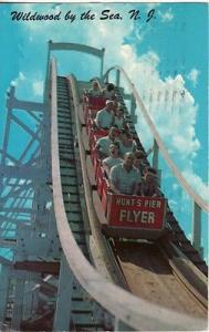 Amusement -- WILDWOOD BY THE SEA, NJ, Roller Coaster, 196...