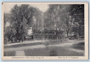 1910 Valley Forge Pennsylvania PA Postcard Washington Inn Building Roadside View