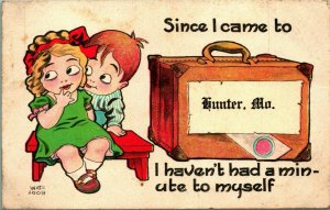 Artist Signed Witt Since I Hunter Missouri MO Comic Romance 1916 DB Postcard