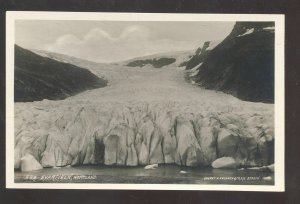 RPPC SVARTISEN NORDLAND NORWAY NORGE GLACIR VINTAGE REAL PHOTO POSTCARD