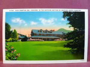 Postcard NC Cashiers High Hampton Inn Sapphire Section of Western NC