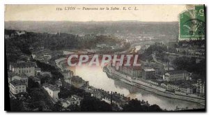 Old Postcard Lyon Panorama on the Saone