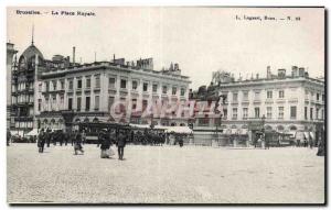 Old Postcard Belgium Brussels Place Royale