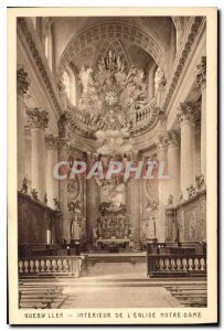 Old Postcard Guebwiller Interior of the Church of Our Lady