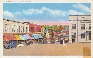 PUTNAM CT BUGBEE SQUARE POSTCARD 1920s