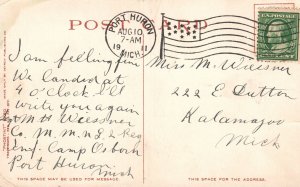 Vintage Postcard 1911 Military Street Port Huron Michigan MI Detroit Publishing