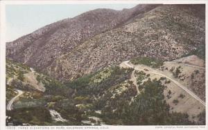 Colorado Colorado Springs Three Elevations Of Road