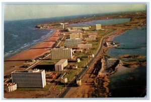 Mamaia Romania Postcard Aerial View Buildings River c1960's Posted Vintage